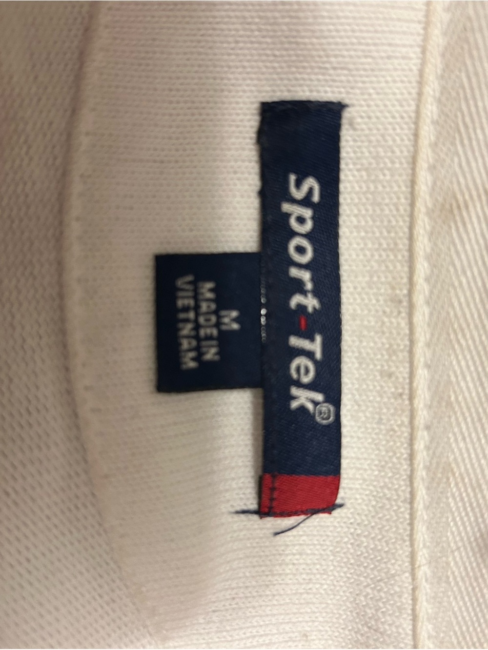 Sport-Tek Navy and Cream Striped Rugby Polo - Picture 11 of 11